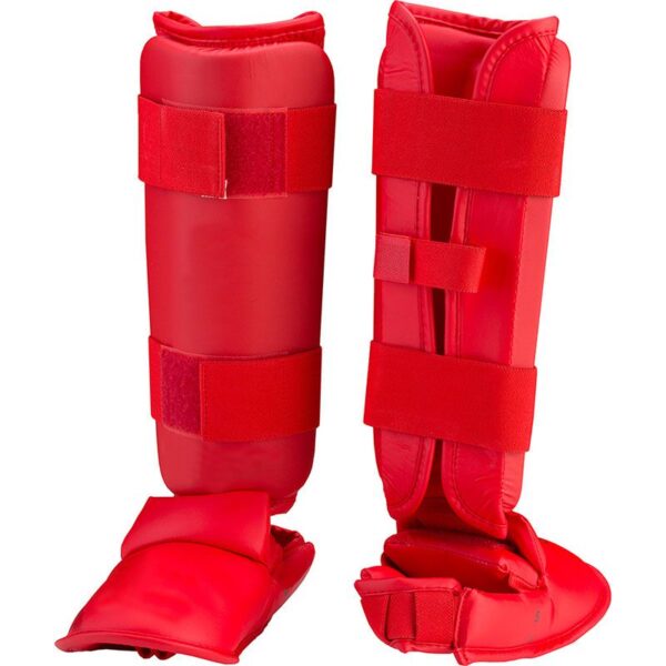 Bright Red Shin In Steps