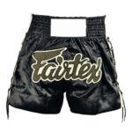 Black and Dark Olive Thai Boxing Shorts
