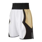 White Black & Gold Boxing Shorts