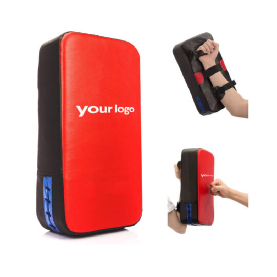 Customized Red & Black Kickboxing Shield