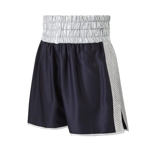 Black & Silver Boxing Shorts