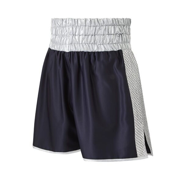 Black & Silver Boxing Shorts